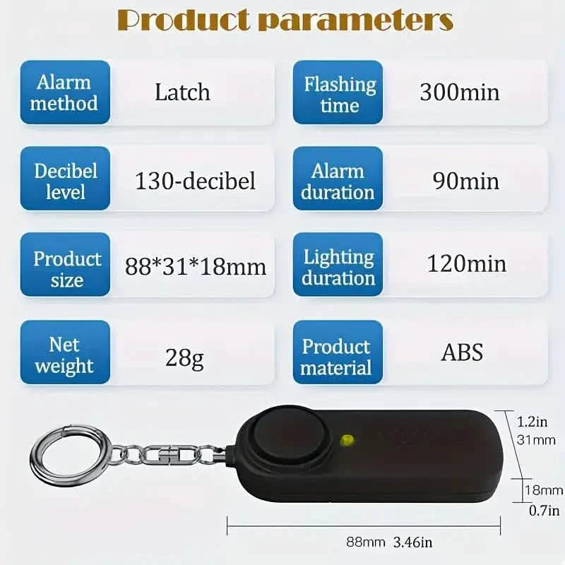 130dB Personal Security Alarm DailySale