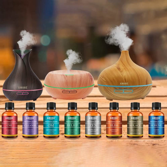 9-Pack: Ultrasonic Diffuser with Optional Essential Oil Gift Set DailySale