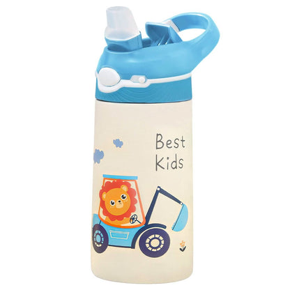 13.50oz. Insulated Stainless Steel Water Bottle Leak-proof with Straw Push Button Lock Switch DailySale