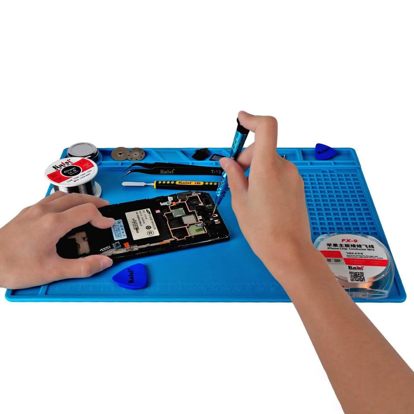 13.8" X 9.8" Magnetic Soldering Silicone Heat Insulation Mat DailySale