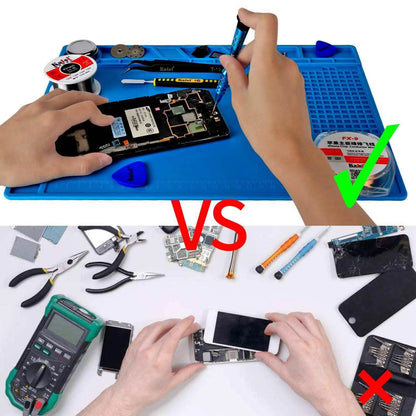 13.8" X 9.8" Magnetic Soldering Silicone Heat Insulation Mat DailySale