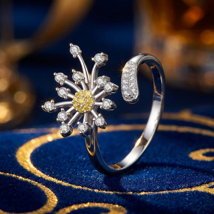 925 Sterling Silver Ring with Plated Platinum and Pavé Setting CZ Bids.com