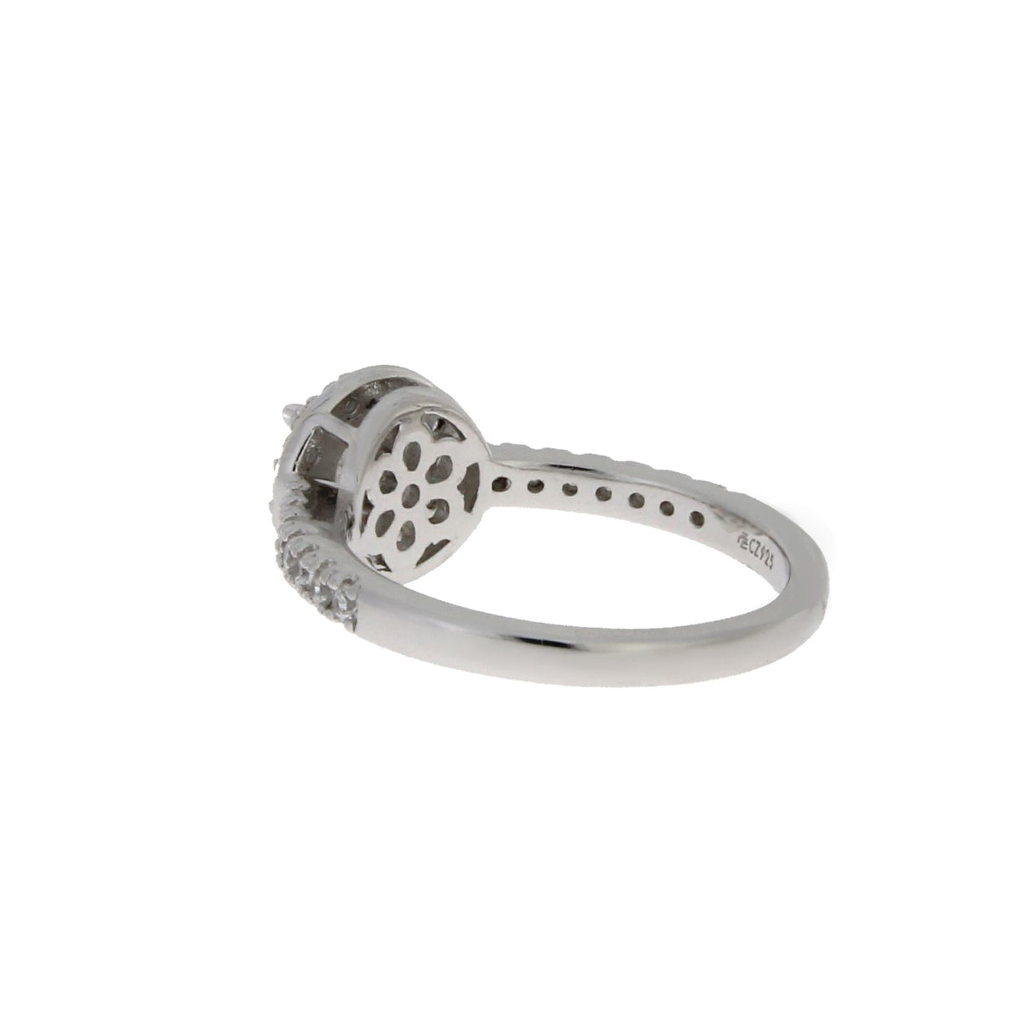 Natural Cubic Zirconium Ring Sterling Silver Bids.com
