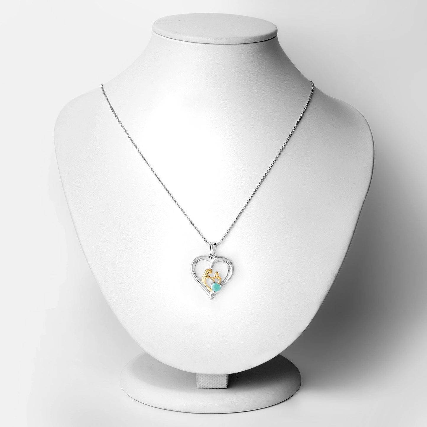 0.45 Carat Genuine Emerald .925 Sterling Silver Pendant Bids.com