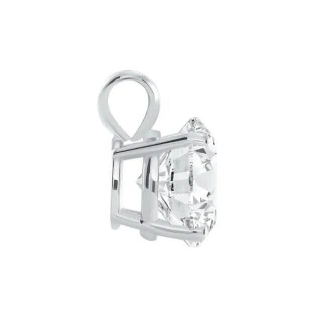 1/4 - 2 Ct T.W. Natural Diamond Solitaire Pendant in 14K White or Yellow Gold DailySale