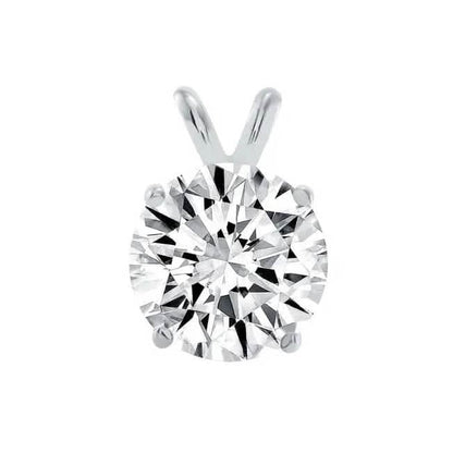 1/4 - 2 Ct T.W. Natural Diamond Solitaire Pendant in 14K White or Yellow Gold DailySale
