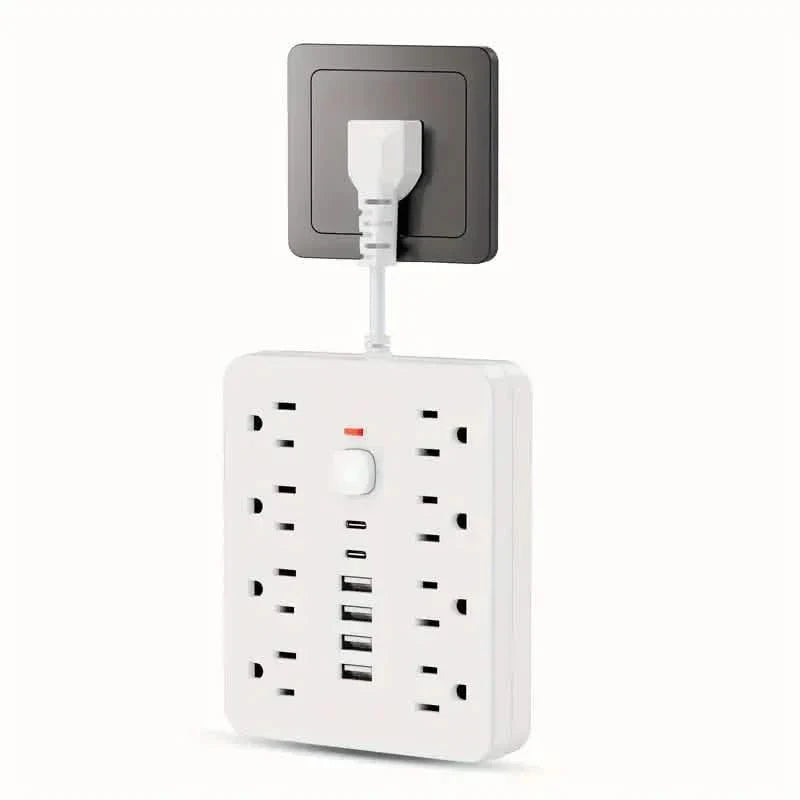 14-in-1 Power Strip With 4 USB Outlets, 2 Type-C Outlet and 8 AC Socket Outlets DailySale