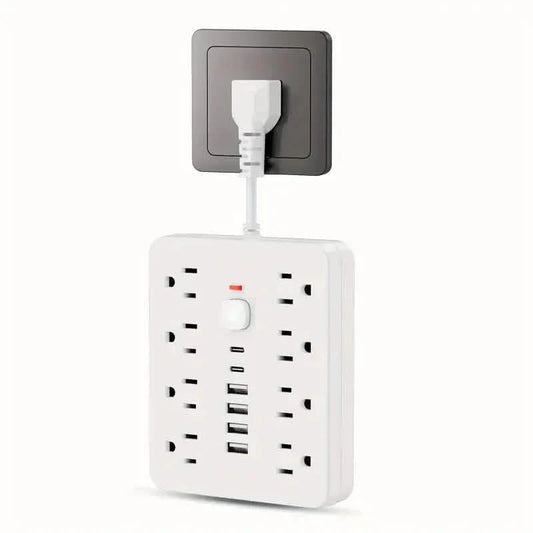14-in-1 Power Strip With 4 USB Outlets, 2 Type-C Outlet and 8 AC Socket Outlets DailySale