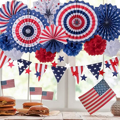 14-Piece: Patriotic Party Decorations Set DailySale