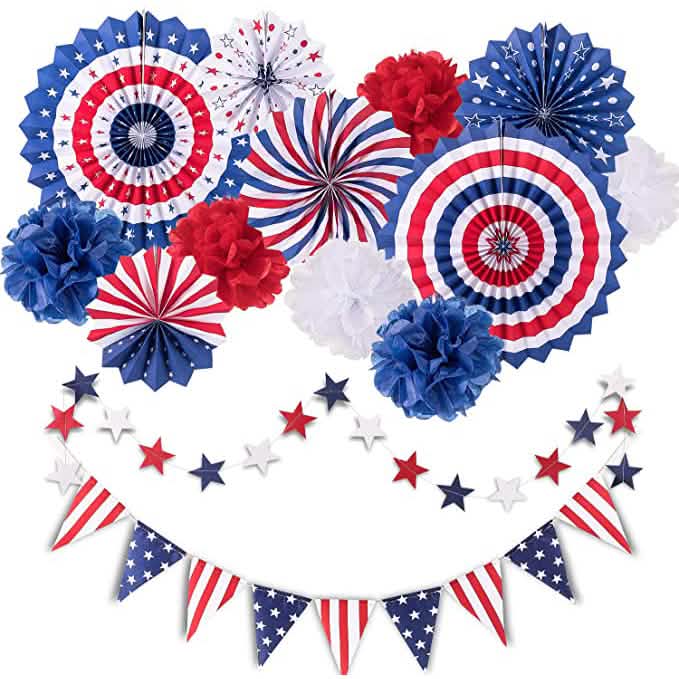 14-Piece: Patriotic Party Decorations Set DailySale