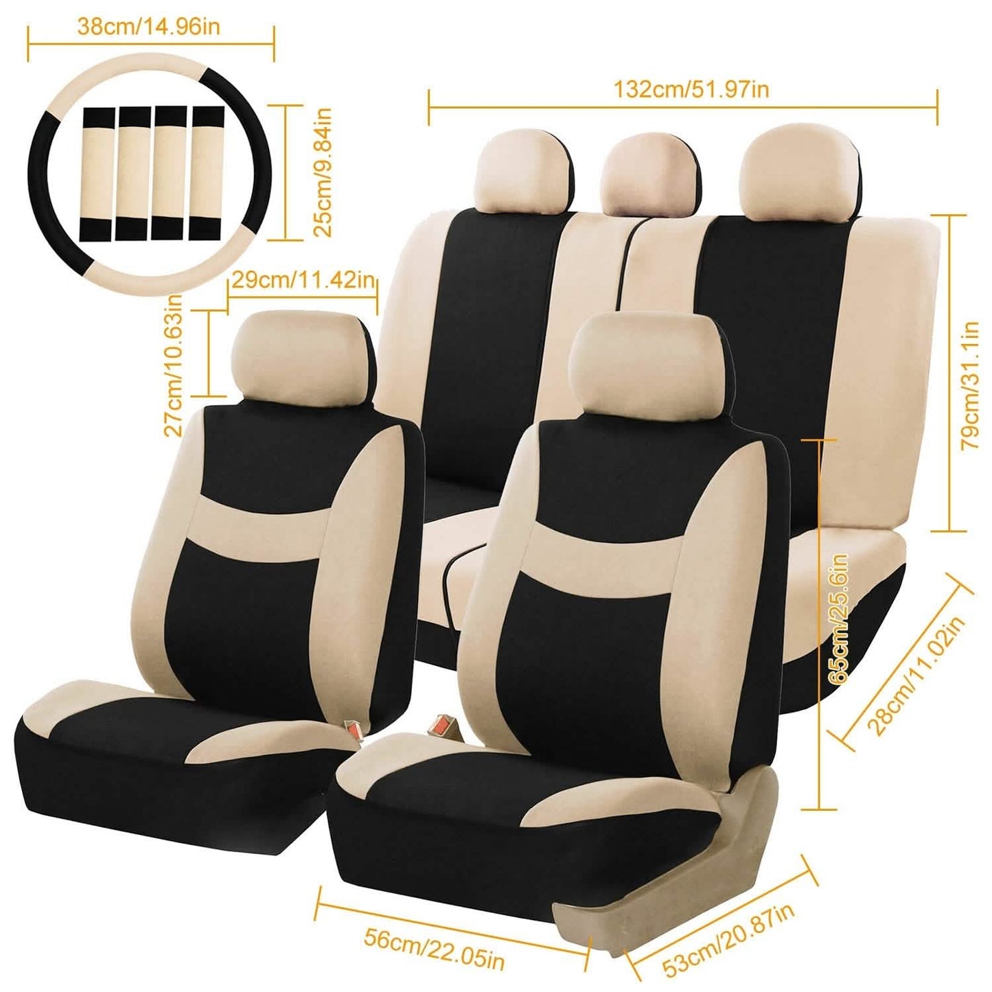 14-Pieces: Universal Auto Seat Cover Set DailySale