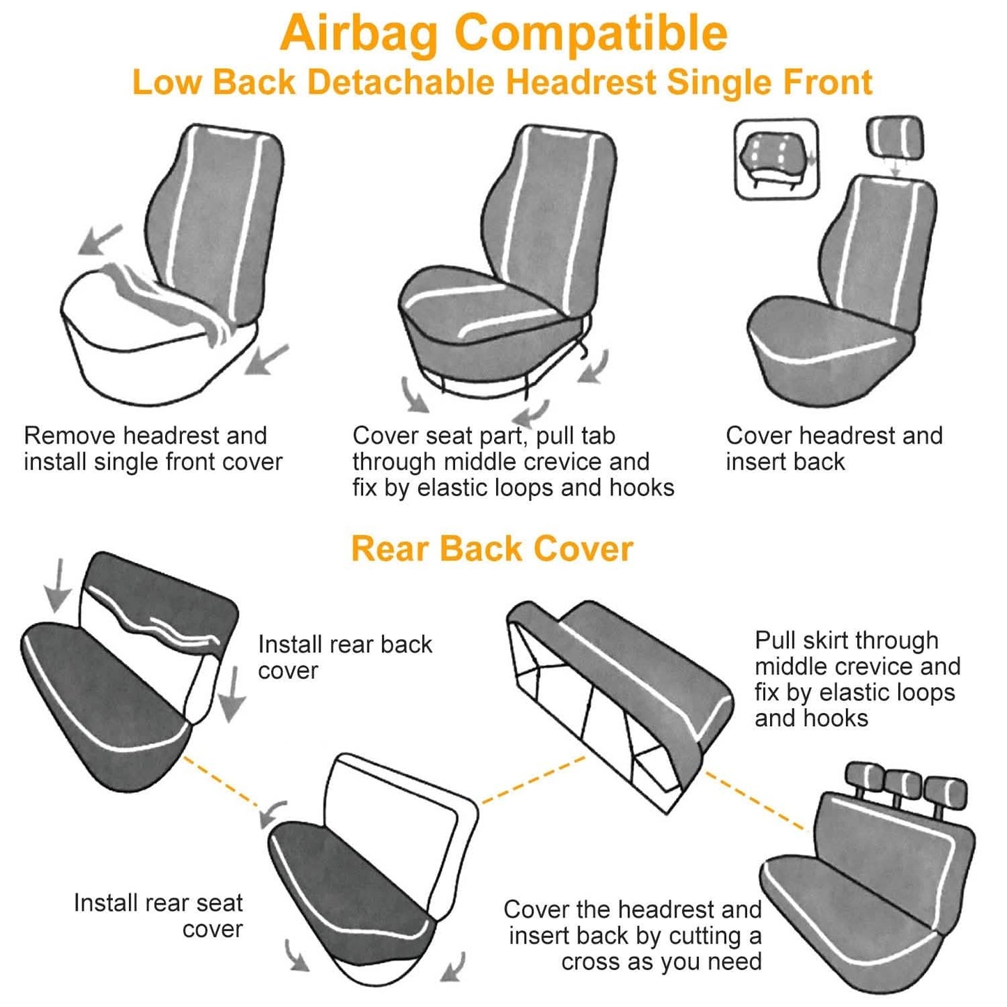 14-Pieces: Universal Auto Seat Cover Set DailySale