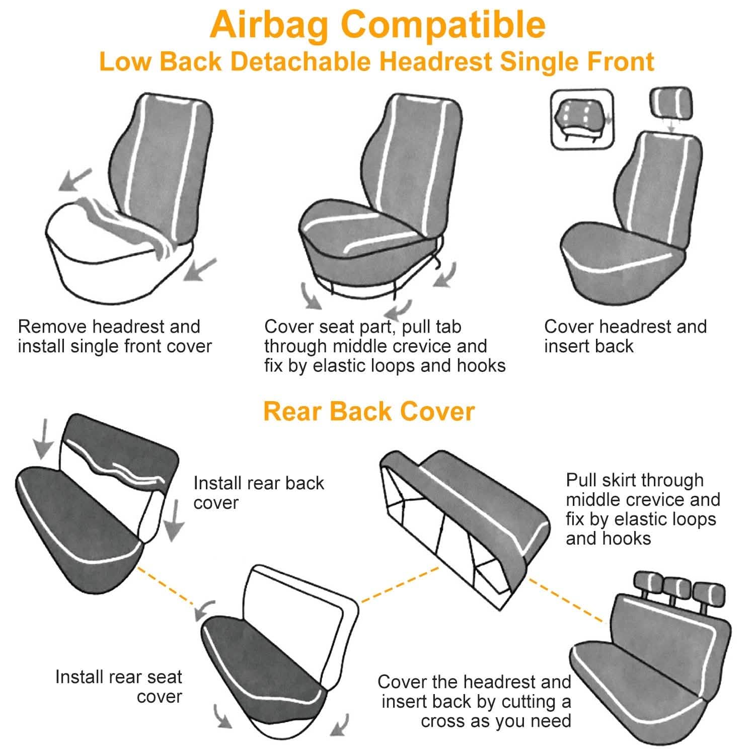 14-Pieces: Universal Auto Seat Cover Set DailySale