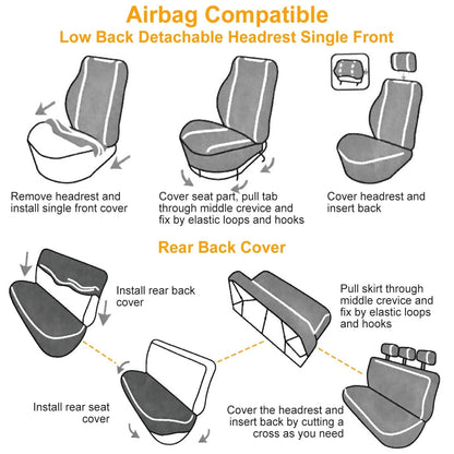 14-Pieces: Universal Auto Seat Cover Set DailySale