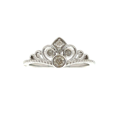 Genuine .17ct Diamond Ring Sterling Silver Bids.com