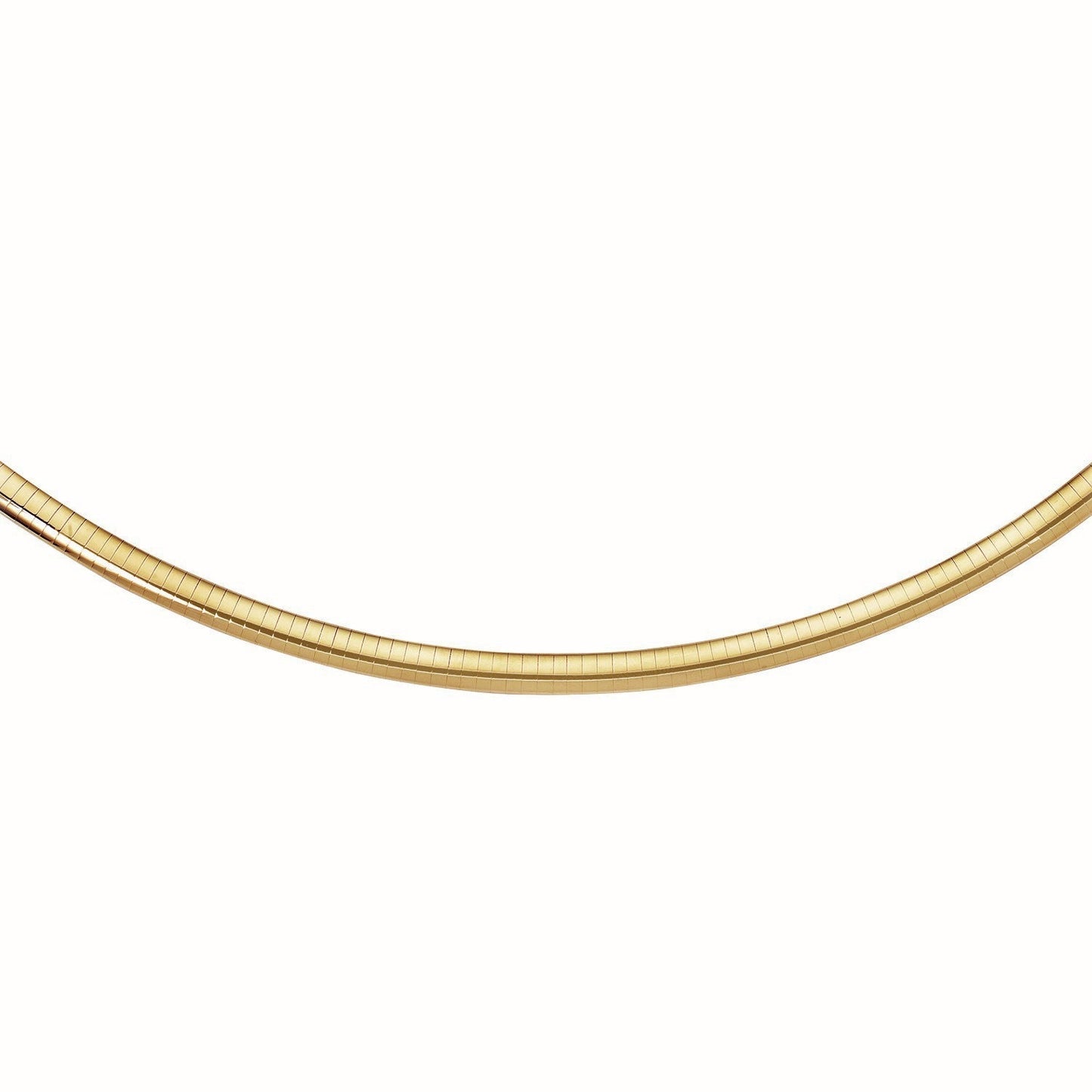 14k Yellow Gold Classic Omega Style Chain (6 mm) Bids.com