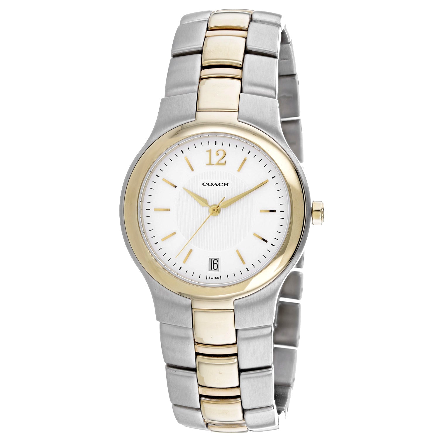 Coach Men's Two-Tone Silver & Gold Bids.com