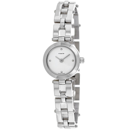 Coach Women's Silver Stainless Steel White Dial Bids.com