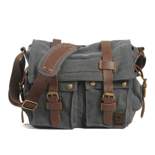 Military Vintage Canvas Crossbody Messenger Bag - Assorted Sizes DailySale