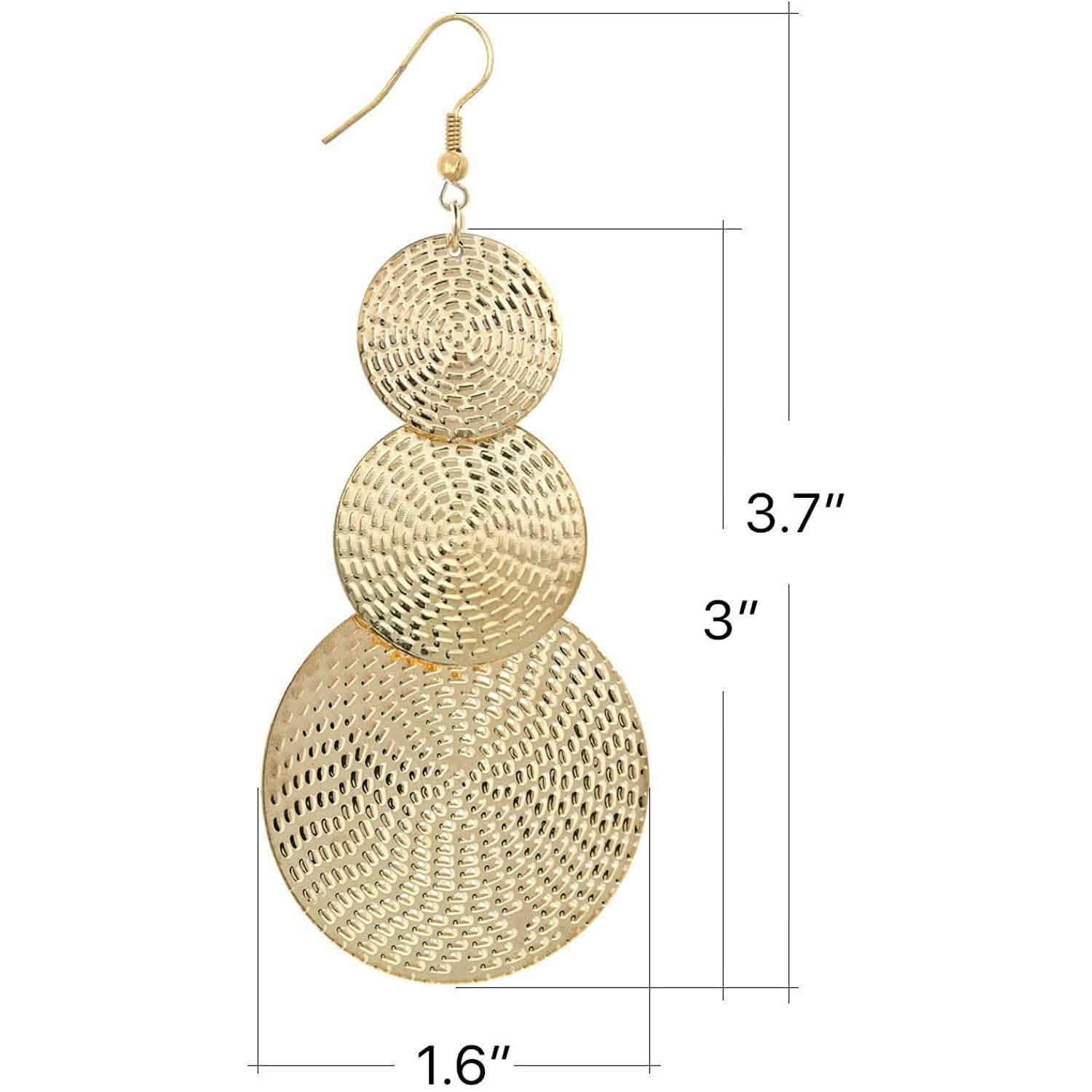 14K Gold Drop Dangle Earrings DailySale