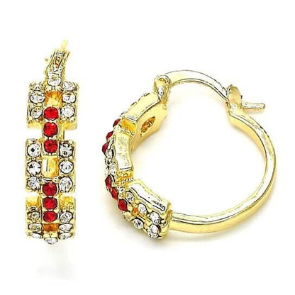 14k Gold Filled Garnet Unique Shape Earrings DailySale