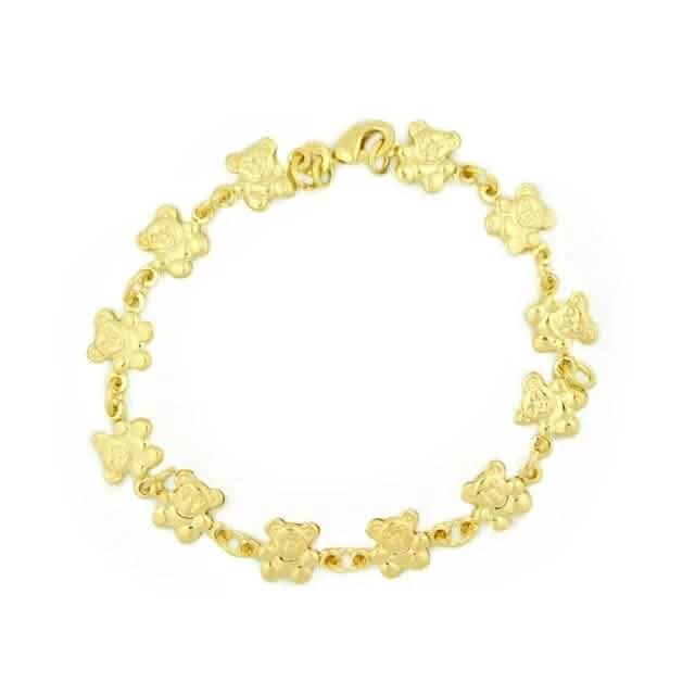 14k Gold Teddy Bracelet 7.5 " DailySale