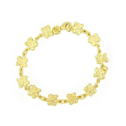 14k Gold Teddy Bracelet 7.5 " DailySale