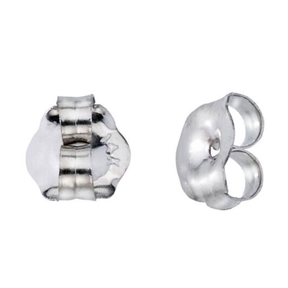 14K Solid White Gold Earring Backs Medium DailySale