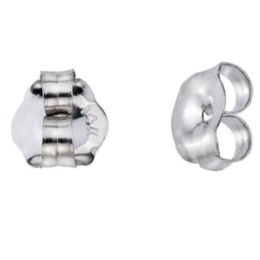 14K Solid White Gold Earring Backs Medium DailySale