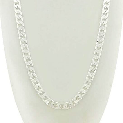 14k White Gold Filled Cuban Link Chain 24" DailySale