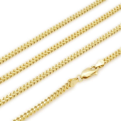 14K Yellow Gold 2mm Franco Chain Necklace DailySale