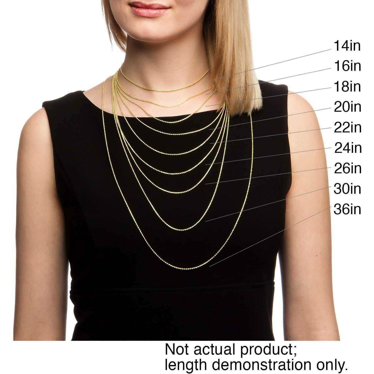 14K Yellow Solid Gold Round Box Link Chain Necklace DailySale