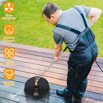 15" High Pressure Flat Surface Cleaner DailySale
