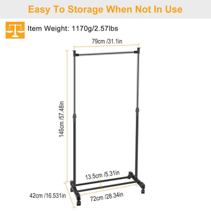 15 kg./33 lbs. Height Adjustable Garment Racks DailySale