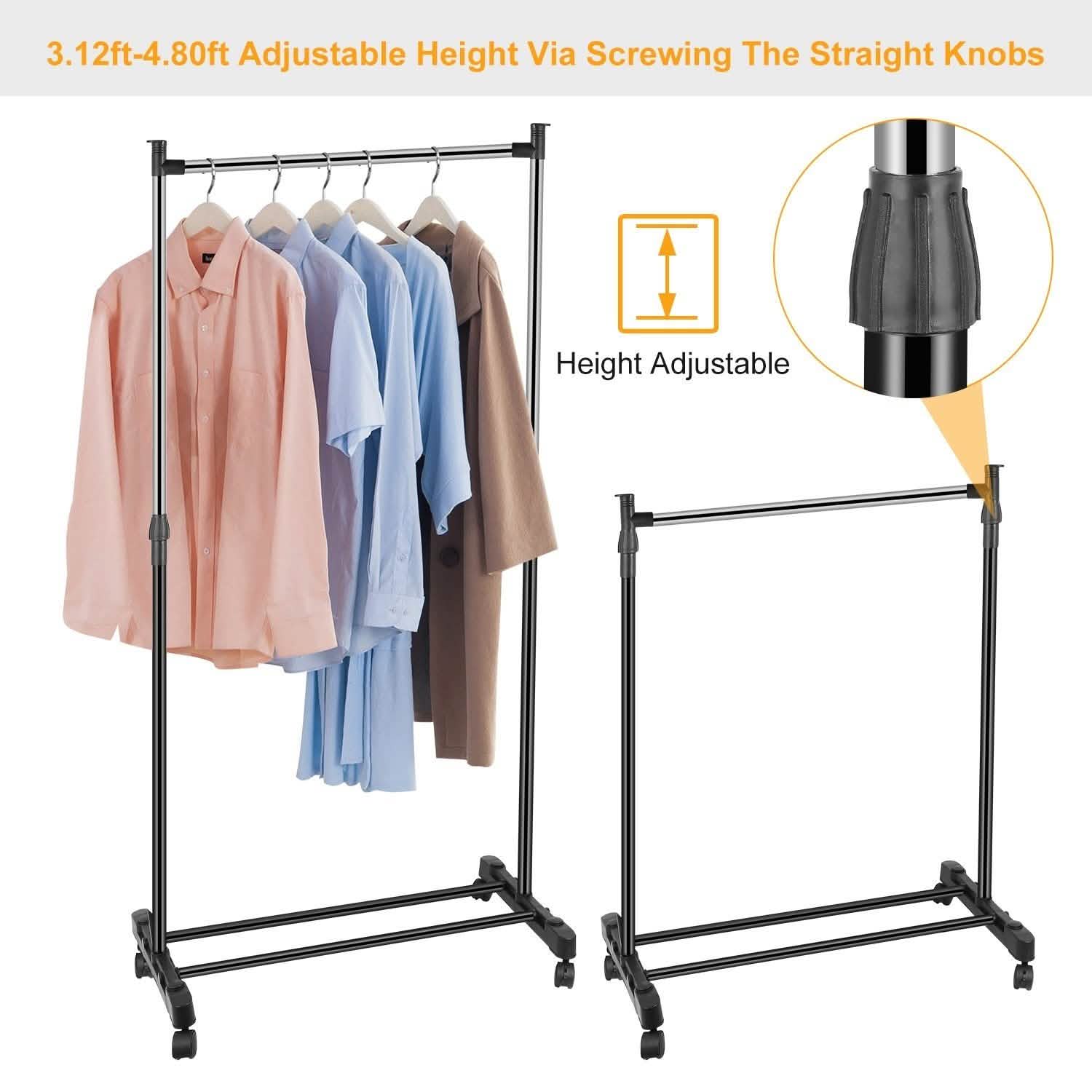 15 kg./33 lbs. Height Adjustable Garment Racks DailySale