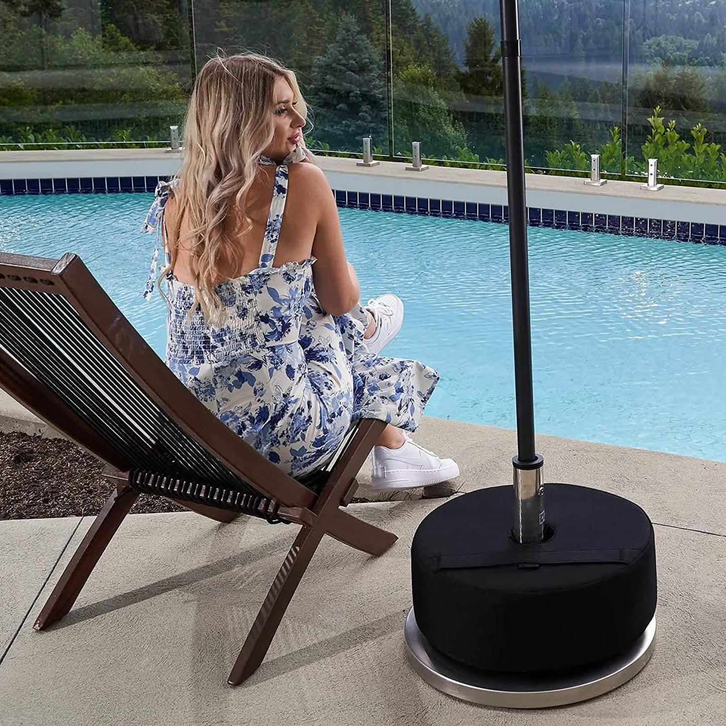 15” Patio Umbrella Base Weight Bag DailySale