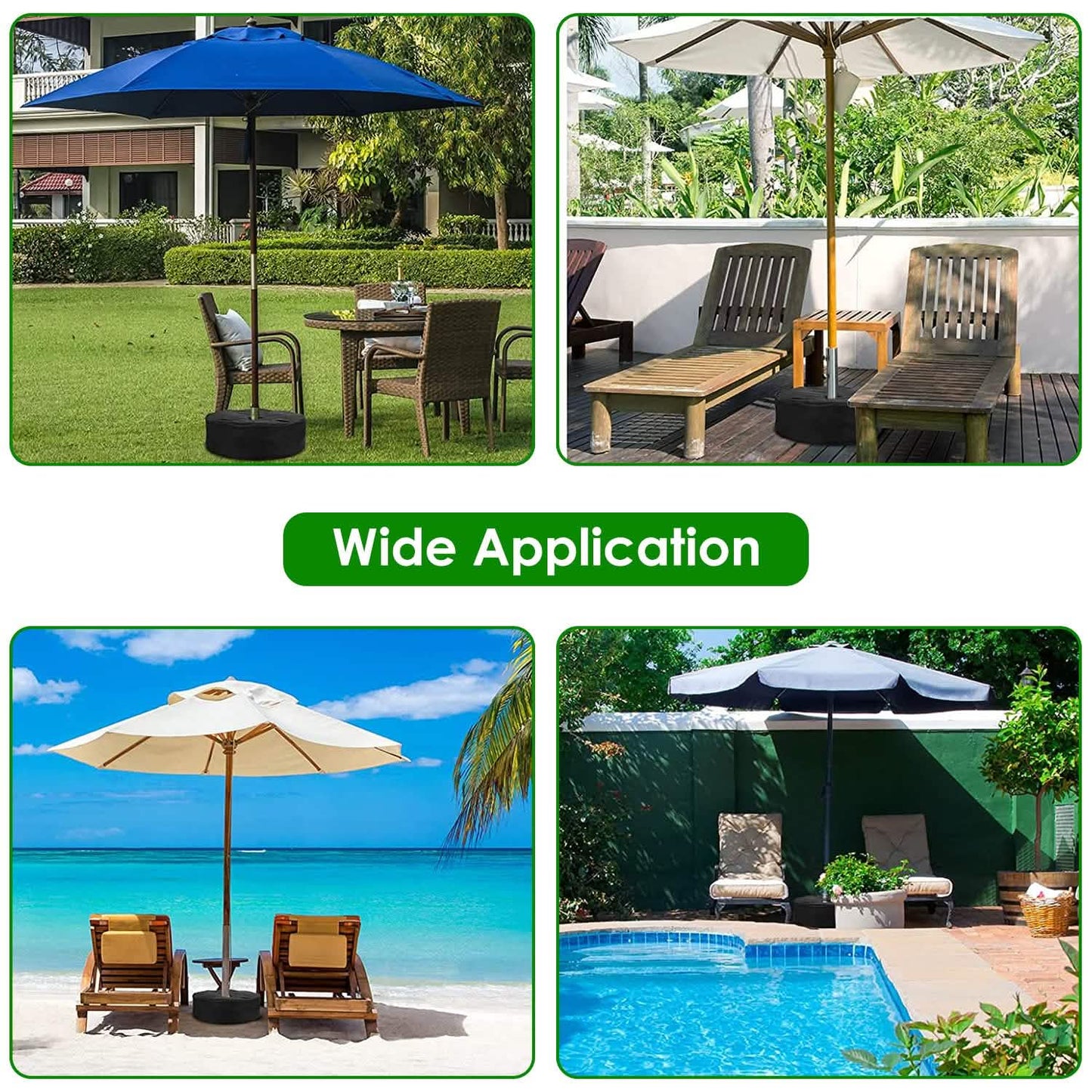 15” Patio Umbrella Base Weight Bag DailySale