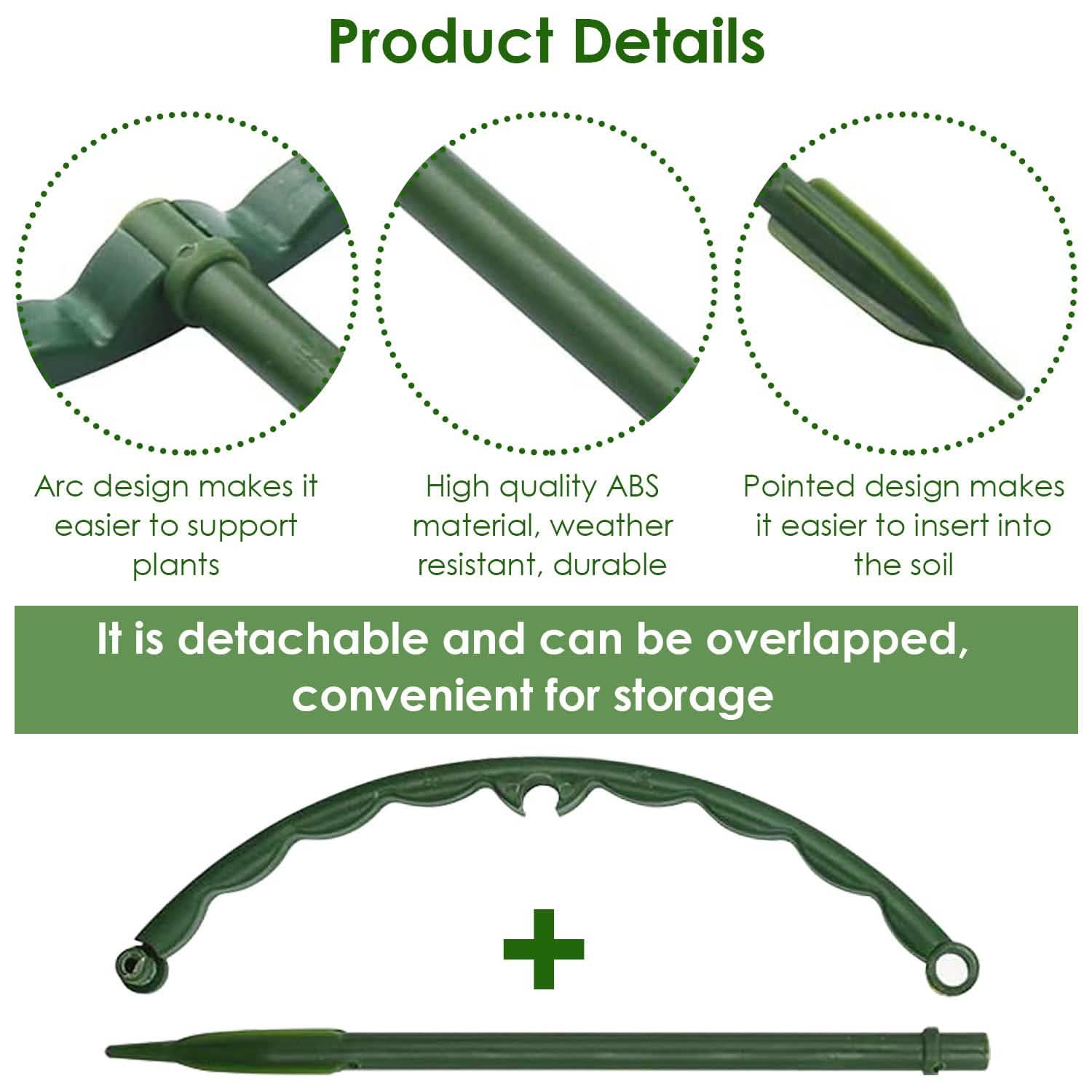 15-Piece: Garden Plant Support Stakes DailySale