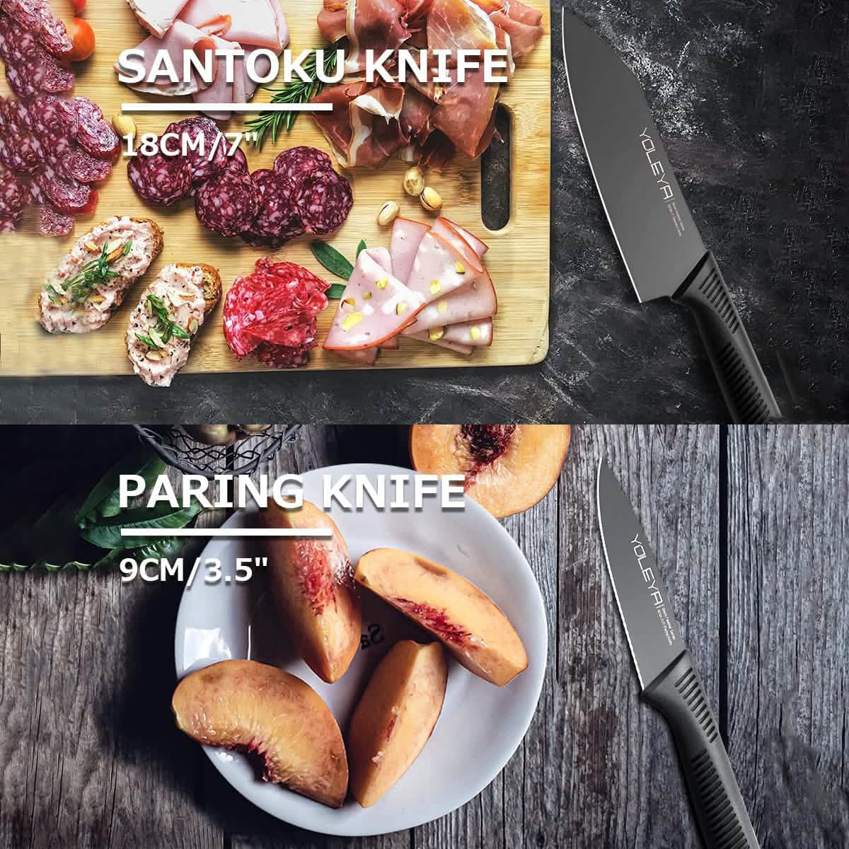 15-Piece: Non-Stick Coating Kitchen Knife Set DailySale