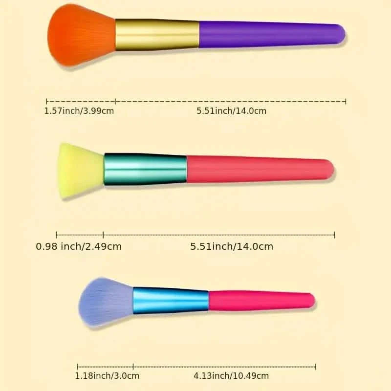 15-Pieces: Rainbow Color High Quality Makeup Brush Set DailySale
