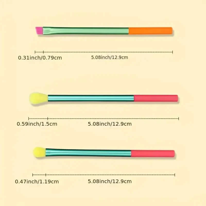 15-Pieces: Rainbow Color High Quality Makeup Brush Set DailySale