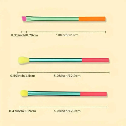 15-Pieces: Rainbow Color High Quality Makeup Brush Set DailySale