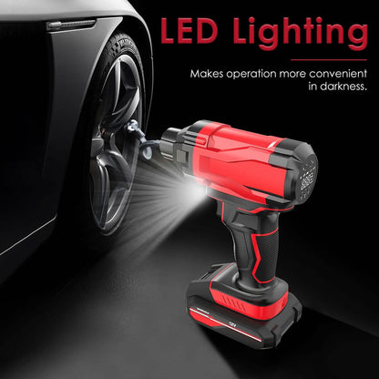 150 PSI 12V Portable Cordless Tire Pump 6000mAh Rechargeable with LED Light DailySale