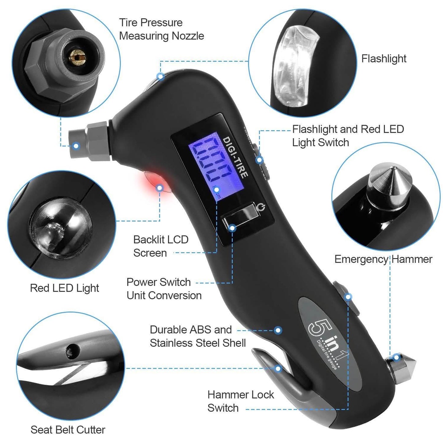 150 PSI Auto Digital Tire Pressure Guage DailySale