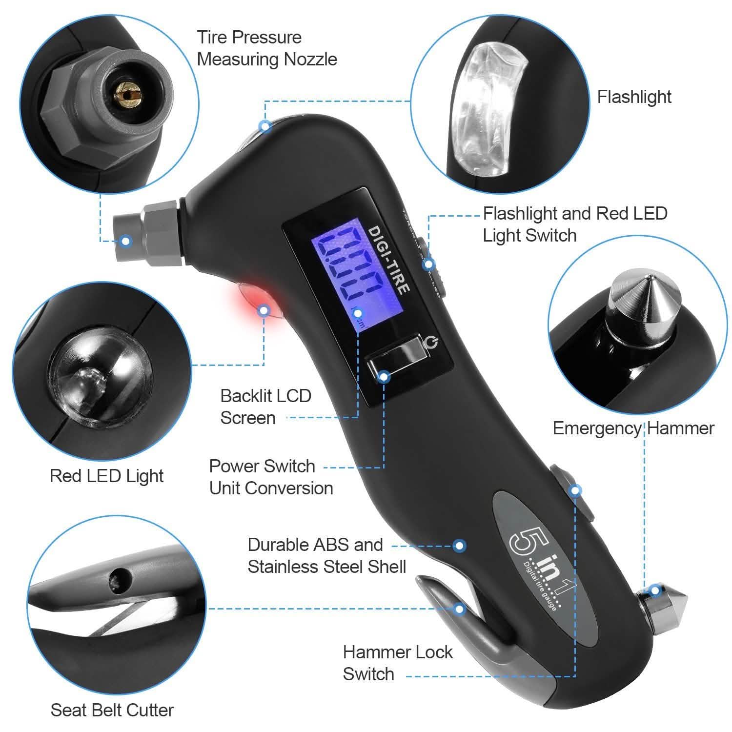 150 PSI Auto Digital Tire Pressure Guage DailySale