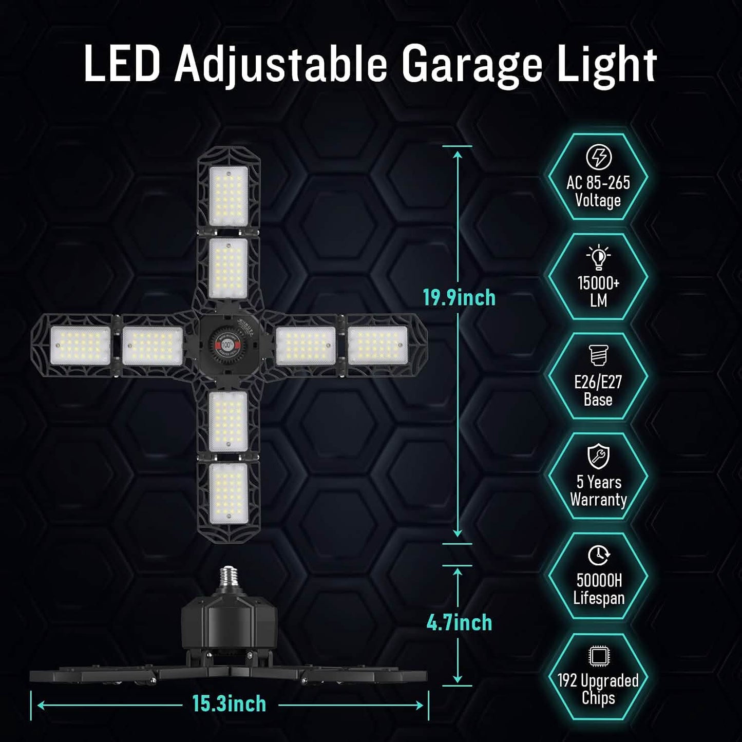 15000LM LED Shop Light with E26/E27 DailySale