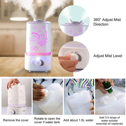 1500ml Ultrasonic Aroma Essential Oil Diffuser DailySale