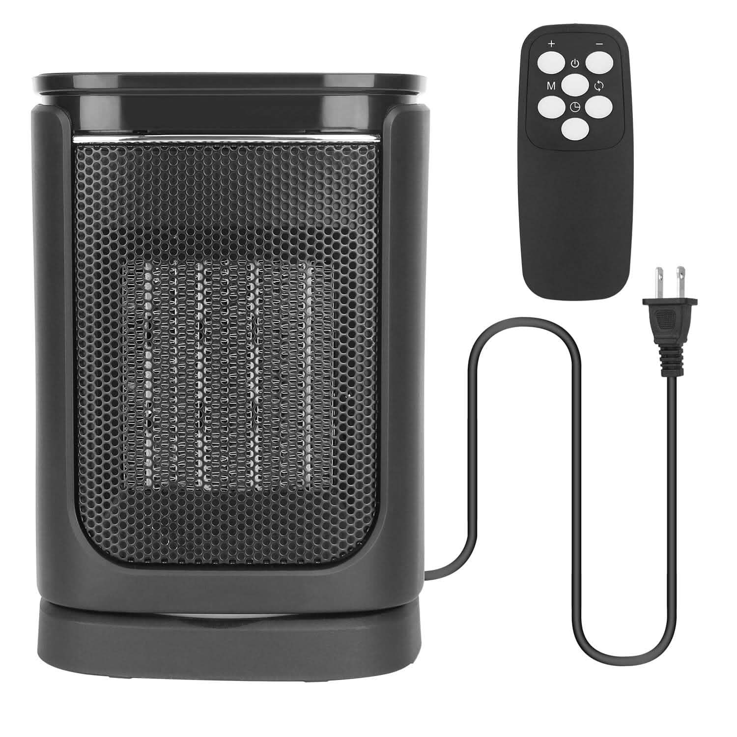 1500W Electric Space Heater Ceramic Heater Fan with 3 Modes Remote Control Digital Display DailySale