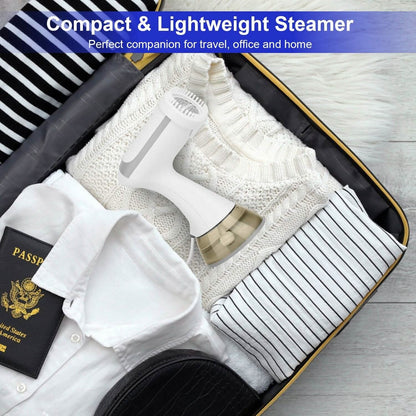 1500W Garment Steamer Portable Handheld Fabric Steamer with Lint Brush Removable 350ml Water Tank DailySale