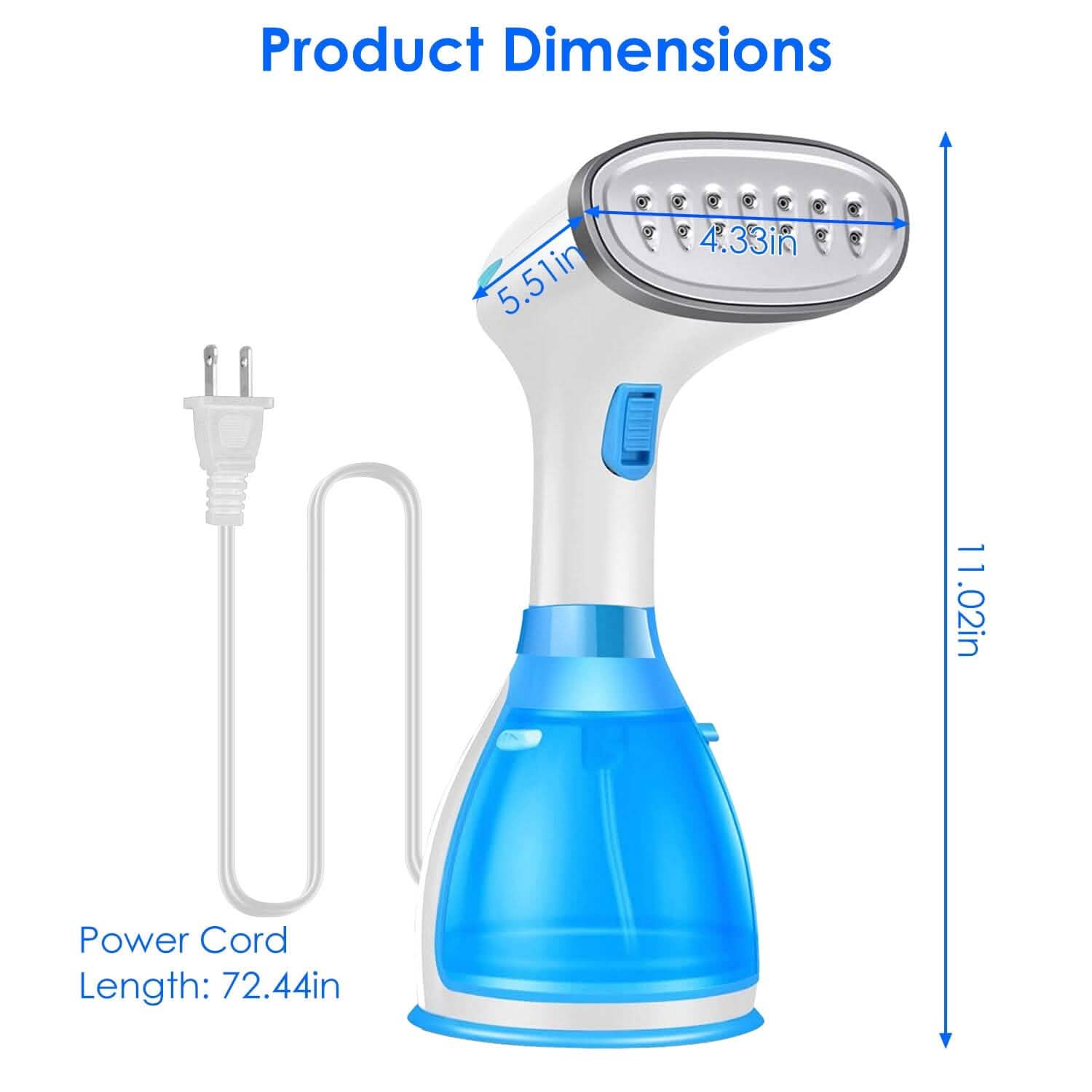 1500W Portable Handheld Clothes Steamer with 2 Brush DailySale